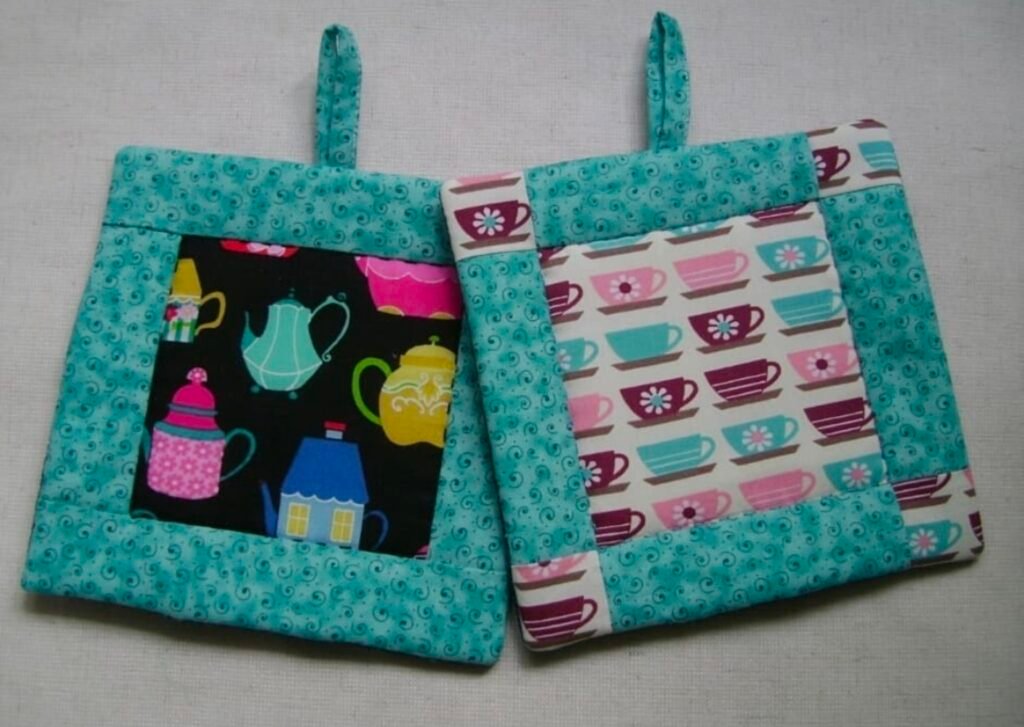 Agarraderas con tazas